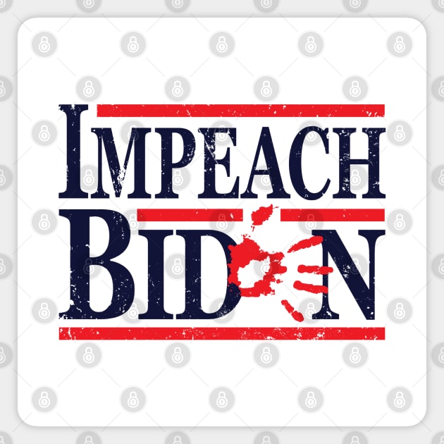 Vintage Impeach Biden Sticker by Etopix